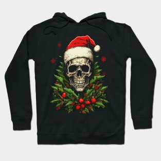 christmas skull santa Hoodie